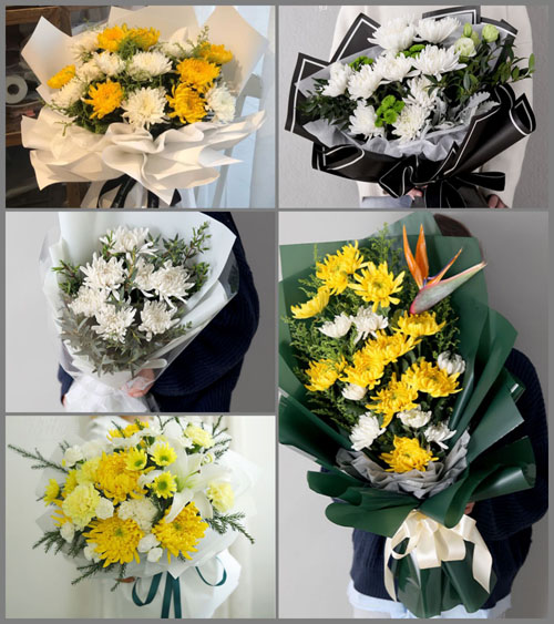 江苏苏州相城区黄桥街道生田村白事花束代送
